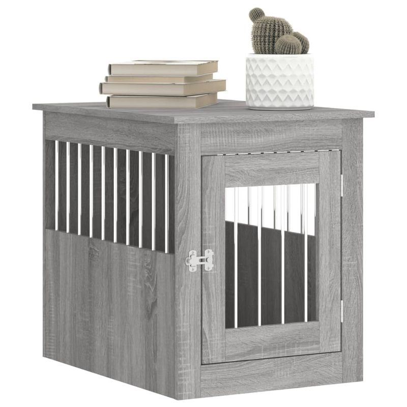 vidaXL meuble de cage pour chiens Bois d'ingénierie