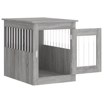 vidaXL meuble de cage pour chiens Bois d'ingénierie