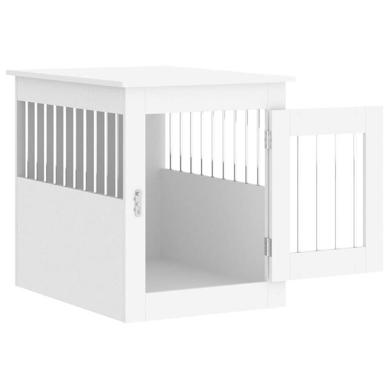 vidaXL meuble de cage pour chiens Bois d'ingénierie