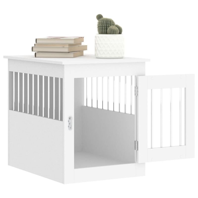 vidaXL meuble de cage pour chiens Bois d'ingénierie