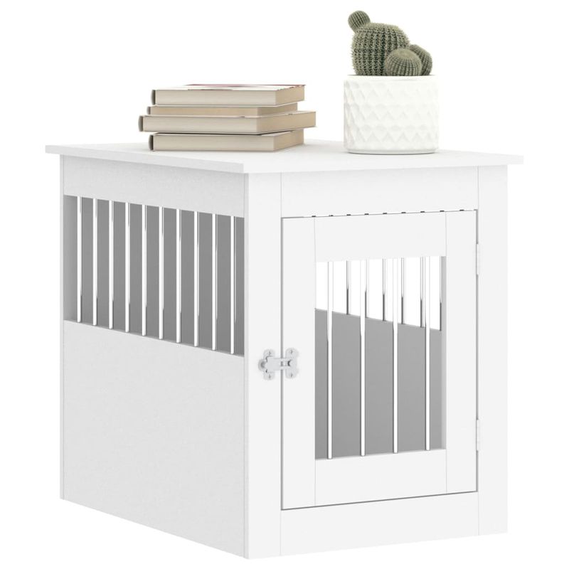vidaXL meuble de cage pour chiens Bois d'ingénierie