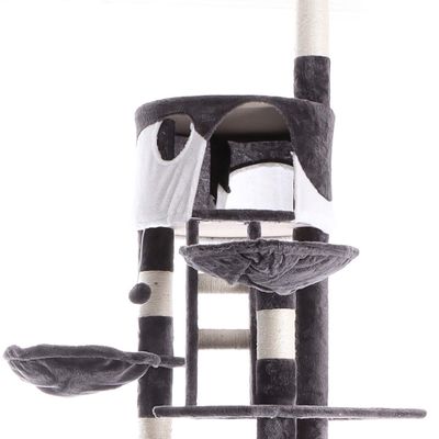 Wiltec Arbre à chat XXL - 240-260 cm de hauteur plafond réglable - design a