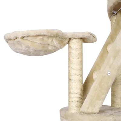 Wiltec Arbre à chat - 233-270 cm de hauteur plafond réglable - design avec