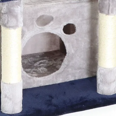 Fudajo Arbre à chat - 134 cm de haut - design ludique avec Boules - Meuble