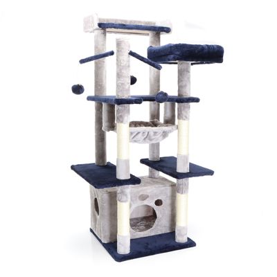 Fudajo Arbre à chat - 134 cm de haut - design ludique avec Boules - Meuble