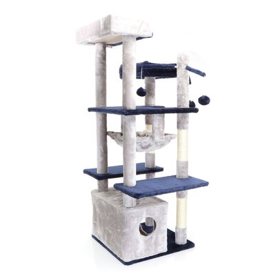 Fudajo Arbre à chat - 134 cm de haut - design ludique avec Boules - Meuble