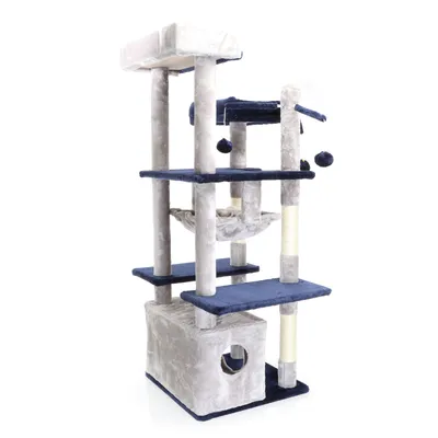 Fudajo Arbre à chat - 134 cm de haut - design ludique avec Boules - Meuble