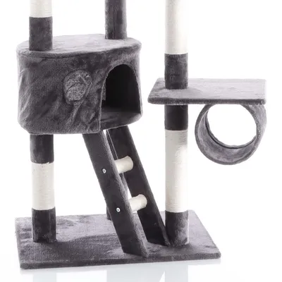 Wiltec Arbre à chat XXL - 240-260 cm de hauteur plafond réglable - design a