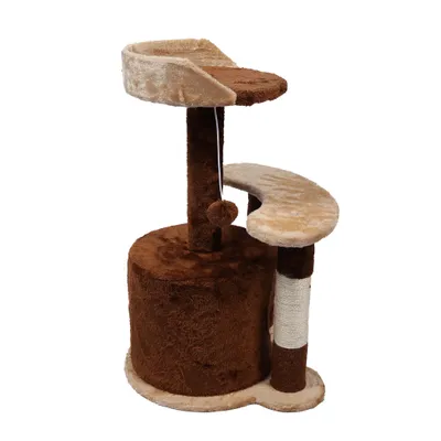 Wiltec Arbre à chat - 67 cm de haut - design ludique Balle de jeu - Meuble