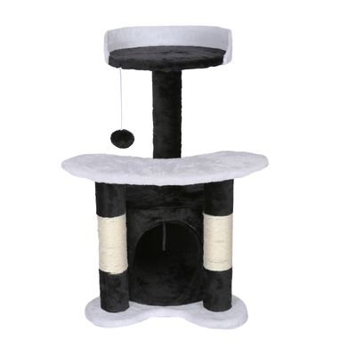 Wiltec Arbre à chat - 65 cm de haut - design ludique Balle de jeu - Meuble