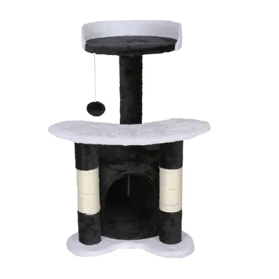 Wiltec Arbre à chat - 65 cm de haut - design ludique Balle de jeu - Meuble