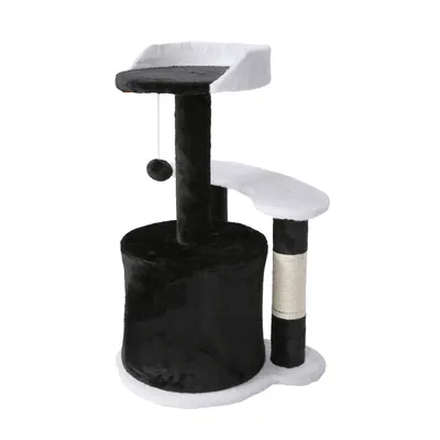 Wiltec Arbre à chat - 65 cm de haut - design ludique Balle de jeu - Meuble