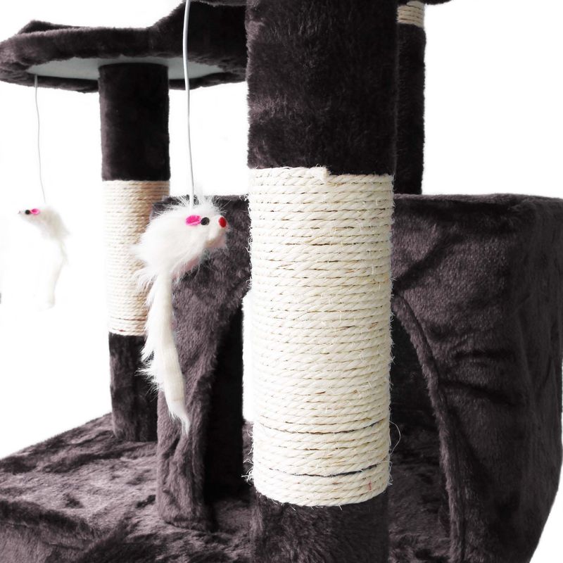 Wiltec Arbre à chat - 170 cm de haut - design ludique avec Souris et Escali
