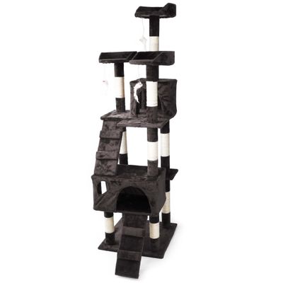 Wiltec Arbre à chat - 170 cm de haut - design ludique avec Souris et Escali