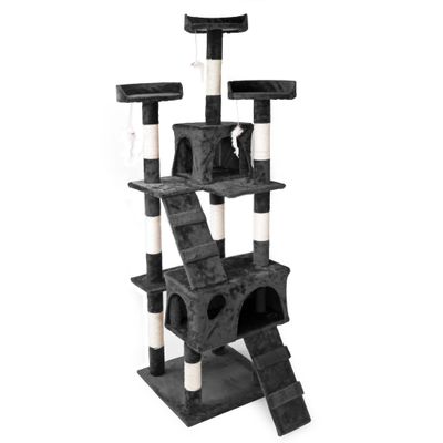 Wiltec Arbre à chat - 170 cm de haut - design ludique avec Souris et Escali