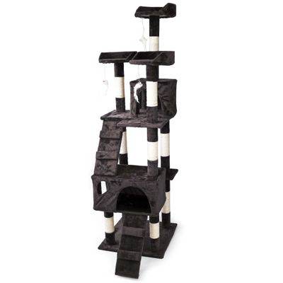 Wiltec Arbre à chat - 170 cm de haut - design ludique avec Souris et Escali