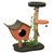 Fudajo Arbre à chat - 114 cm de haut - design végétal avec lierre et fougèr