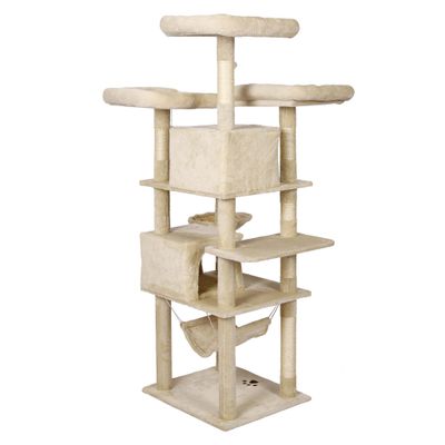 Wiltec Arbre à chat - 172 cm de haut - design ludique avec Motif de pattes