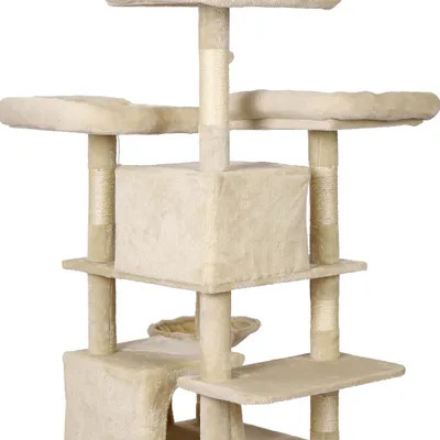 Wiltec Arbre à chat - 172 cm de haut - design ludique avec Motif de pattes