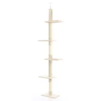 Fudajo Arbre à chat - 230-276 cm de haut - Hauteur de plafond réglable - Me