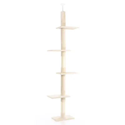 Fudajo Arbre à chat - 230-276 cm de haut - Hauteur de plafond réglable - Me