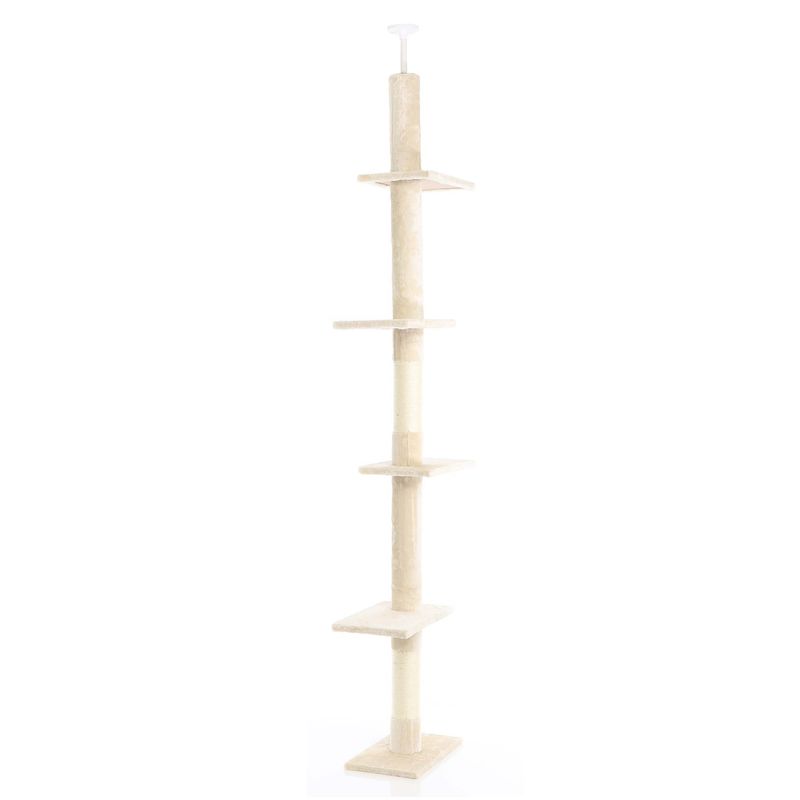 Fudajo Arbre à chat - 230-276 cm de haut - Hauteur de plafond réglable - Me