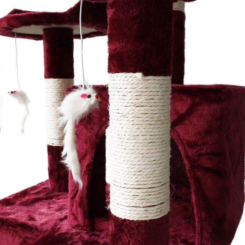 Wiltec Arbre à chat - 170 cm de haut - design ludique avec Souris et Escali