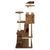 Wiltec Arbre à chat - 130 cm de haut - design ludique avec Balles de jeu -