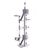 Wiltec Arbre à chat XXL - 240-260 cm de hauteur plafond réglable - design a