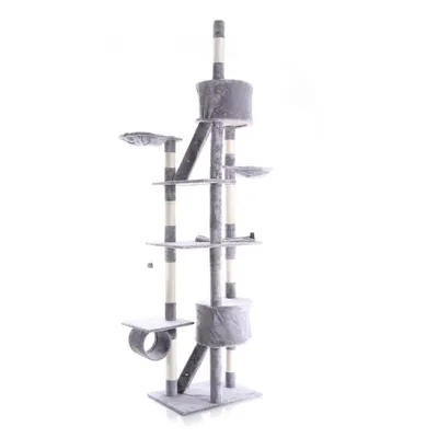 Wiltec Arbre à chat XXL - 240-260 cm de hauteur plafond réglable - design a