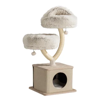 Fudajo Arbre à chat - 95 cm de haut - design « Branche » - Meuble grattage