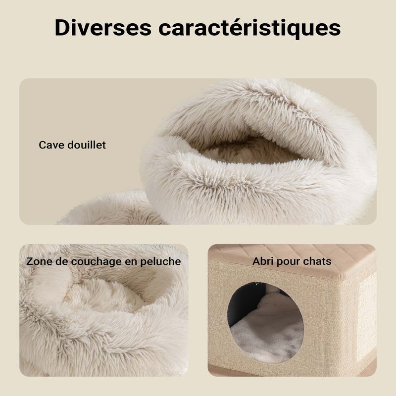 Fudajo Arbre à chat - 95 cm de haut - design « Branche » - Meuble grattage