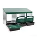 Fudajo Pondoir pour poule 81 x 52 x 48 cm 3x Bac de récupération Ponte Poul