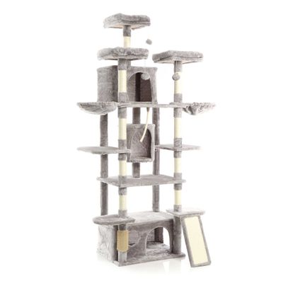 Fudajo Arbre à chat - 198 cm de haut - design ludique - Meuble félin - Coul