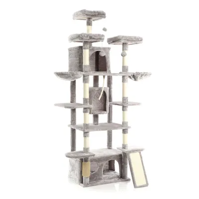 Fudajo Arbre à chat - 198 cm de haut - design ludique - Meuble félin - Coul