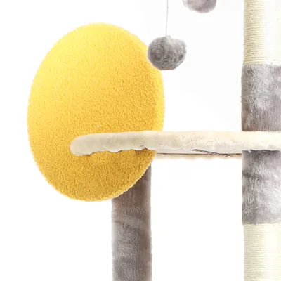 Fudajo Arbre à chat design cactus gris foncé 172 cm, griffoir pour chat ave