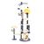 Fudajo Arbre à chat design cactus gris foncé 172 cm, griffoir pour chat ave