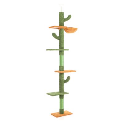 Fudajo Arbre à chat - 229-275 cm de haut - Hauteur de plafond réglable - de