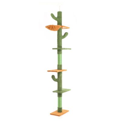 Fudajo Arbre à chat - 229-275 cm de haut - Hauteur de plafond réglable - de