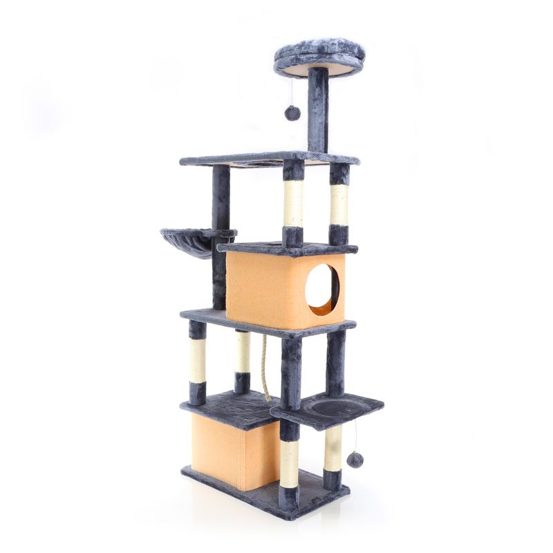 Fudajo Arbre à chat - 161 cm de haut - design ludique avec Boules - Meuble