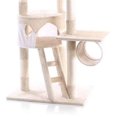 Wiltec Arbre à chat XXL - 240-260 cm de hauteur plafond réglable - design a