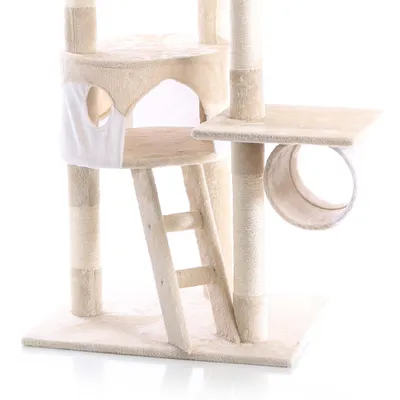 Wiltec Arbre à chat XXL - 240-260 cm de hauteur plafond réglable - design a