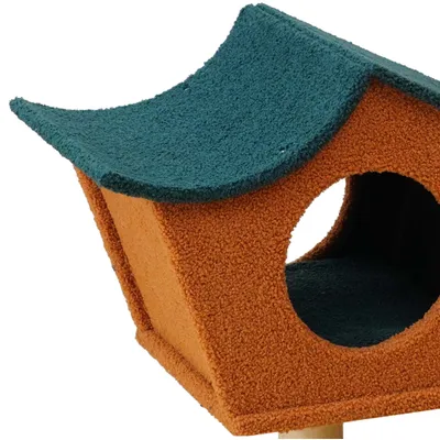 Fudajo Arbre à chat - 114 cm de haut - design ludique - Meuble grattage fél