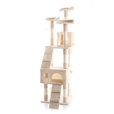 Wiltec Arbre à chat - 170 cm de haut - design ludique avec Souris et Escali