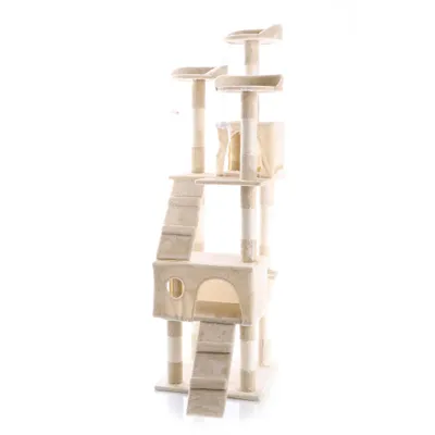 Wiltec Arbre à chat - 170 cm de haut - design ludique avec Souris et Escali