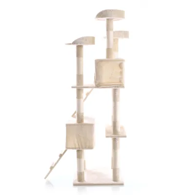 Wiltec Arbre à chat - 170 cm de haut - design ludique avec Souris et Escali