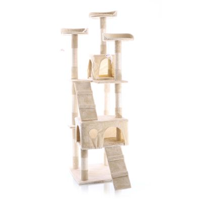 Wiltec Arbre à chat - 170 cm de haut - design ludique avec Souris et Escali