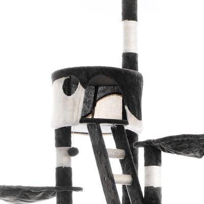 Wiltec Arbre à chat XXL - 240-260 cm de hauteur plafond réglable - design a