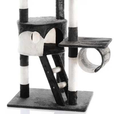 Wiltec Arbre à chat XXL - 240-260 cm de hauteur plafond réglable - design a