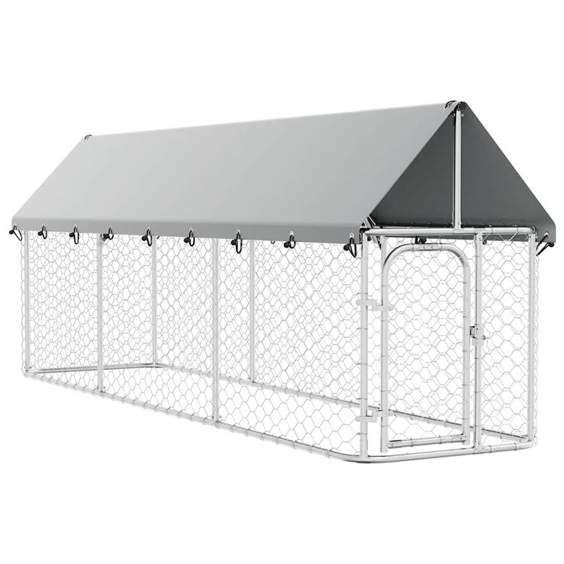 vidaXL niche pour chiens Acier